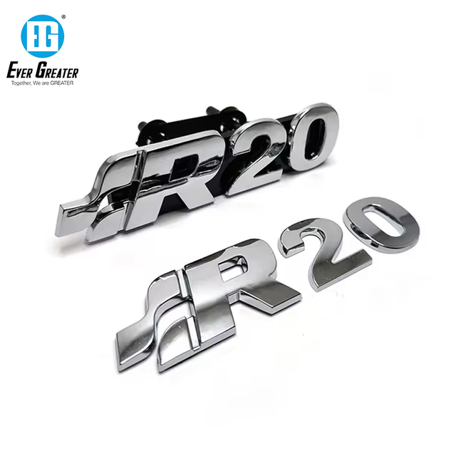 Emblema di auto addominali cromate premium 