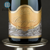 Etichetta di vino in bottiglia di champagne in metallo